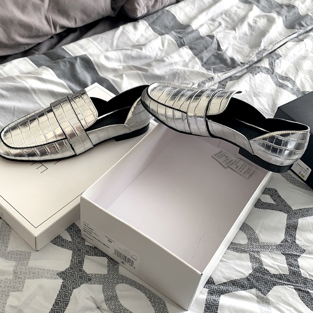 Funky silver flats
